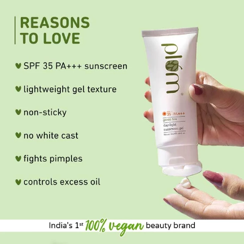 Plum Green Tea Day-Light Sunscreen SPF 35 - Image 2