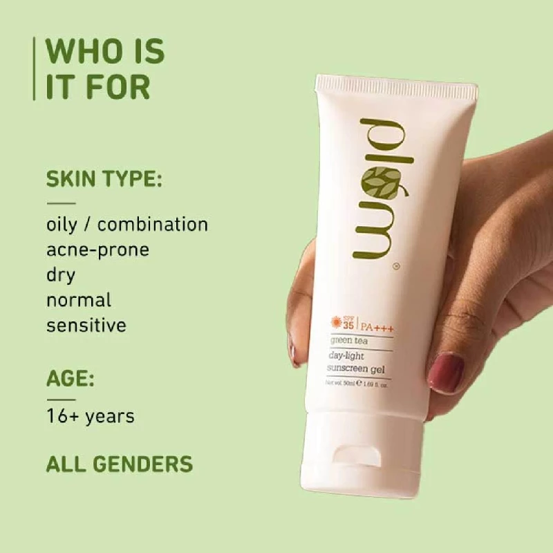 Plum Green Tea Day-Light Sunscreen SPF 35 - Image 3