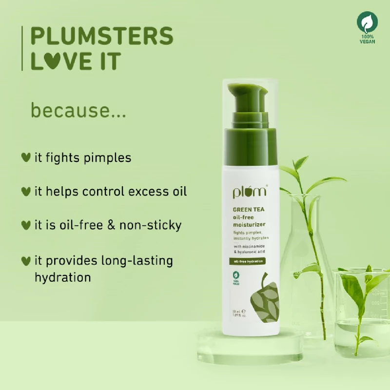 Plum Green Tea Oil-Free Moisturizer For Face - Image 3