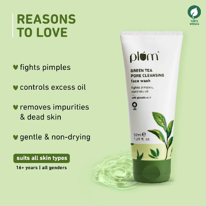 Plum Green Tea Pore Cleansing Face Wash - Image 2
