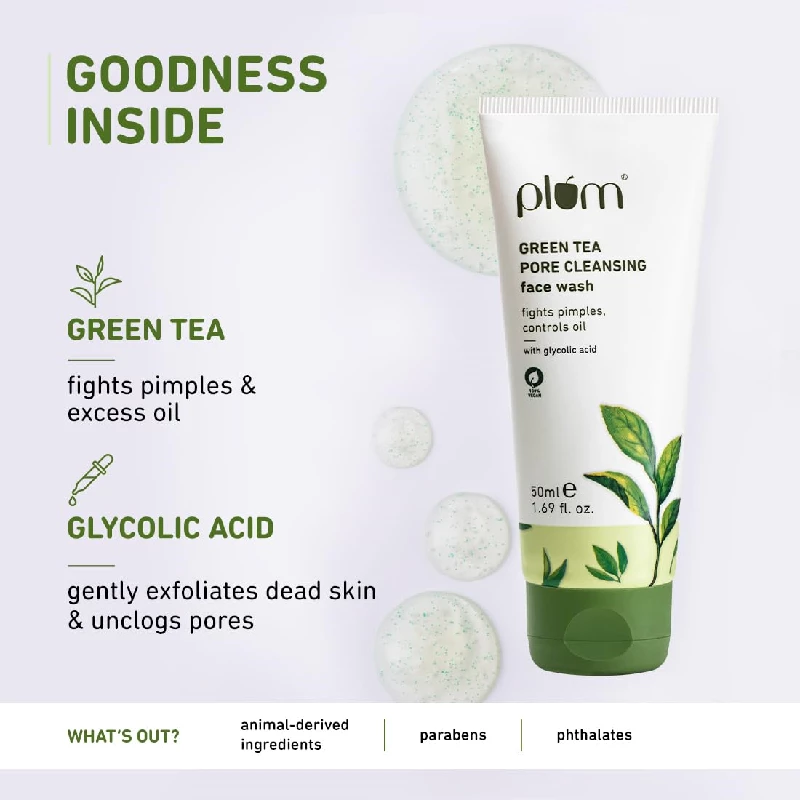 Plum Green Tea Pore Cleansing Face Wash - Image 3