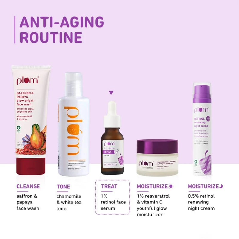Plum Retinol Anti-Aging Night Face Serum - Image 8