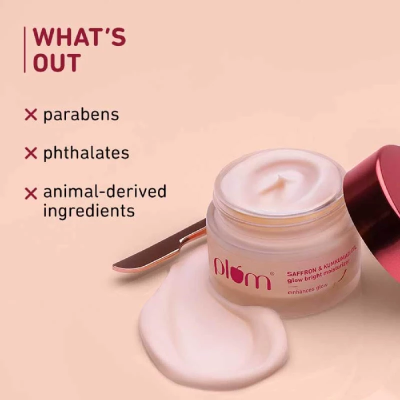 Plum Saffron & Kumkumadi Oil Daily Glow Bright Moisturizing Cream - Image 6