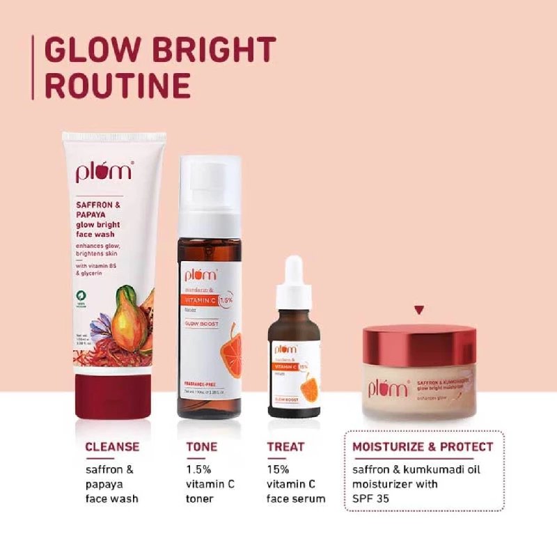 Plum Saffron & Kumkumadi Oil Daily Glow Bright Moisturizing Cream - Image 7