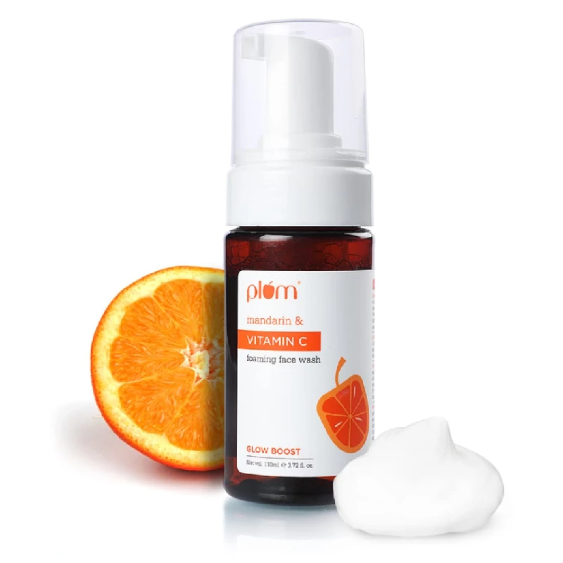 Plum Vitamin C Foaming Face Wash with Mandarin Plum Vitamin C Foaming Face Wash with Mandarin-Pack Size-110 ml