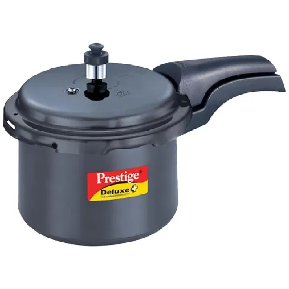 Prestige Deluxe Plus Hard Anodised Induction Base Pressure Cooker 20350 Prestige Deluxe Plus Hard Anodised Induction Base Pressure Cooker 20350--3 L
