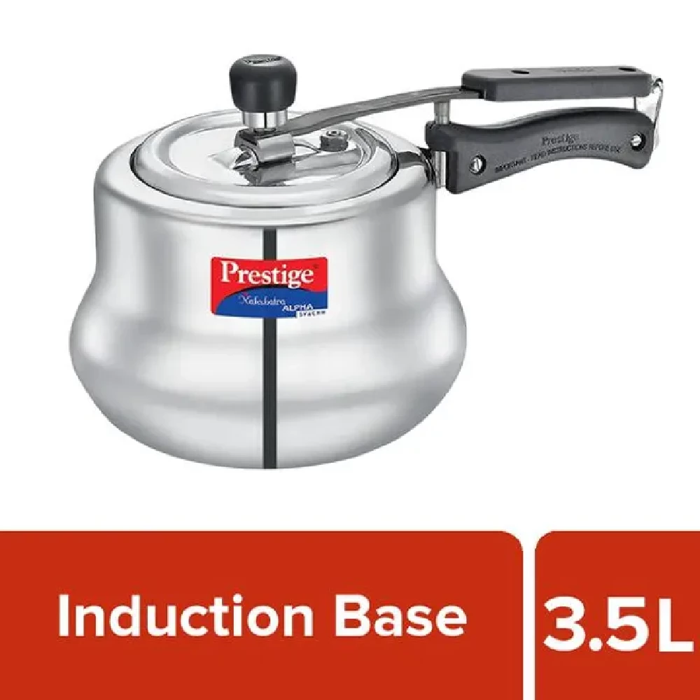 Prestige Nakshatra Alpha Svachh Inner Lid Handi Pressure Cooker - Induction Base, 20257 Prestige Nakshatra Alpha Svachh Inner Lid Handi Pressure Cooker - Induction Base, 20257--3.5 L