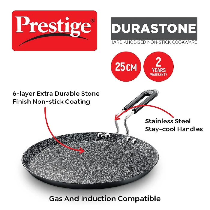 Prestige Omega Select Plus 30 cm Dupont Teflon Non-Stick Square tawa(Aluminium) - Image 3