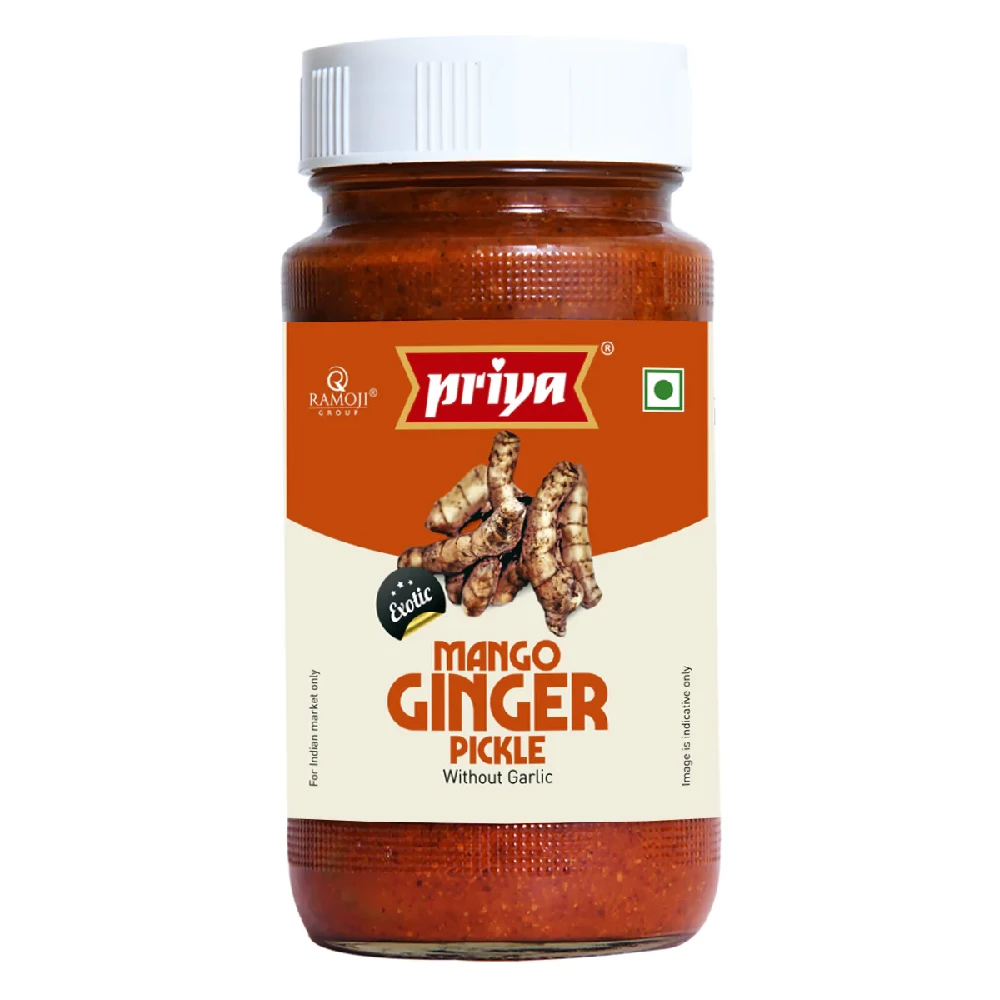 Priya Mango Ginger Pickle Without Garlic Priaya Mango Ginger Pickle Without Garlic-Pack Size-300 g