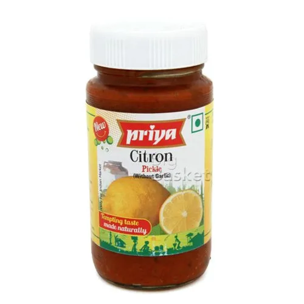 Priya Citron Pickle Without Garlic Priya Citron Pickle Without Garlic-Pack Size-300 g