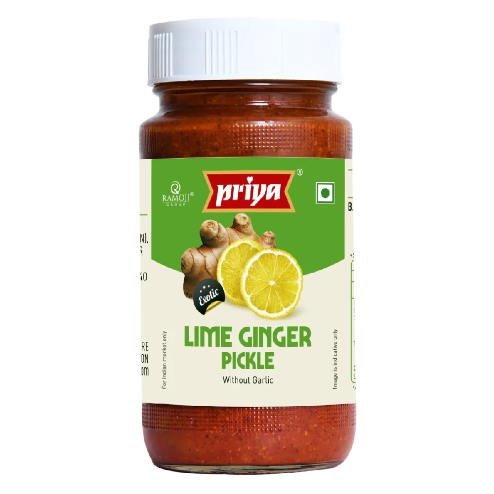 Priya Lime Ginger Pickle Priya Lime Ginger Pickle-Pack Size-300 g
