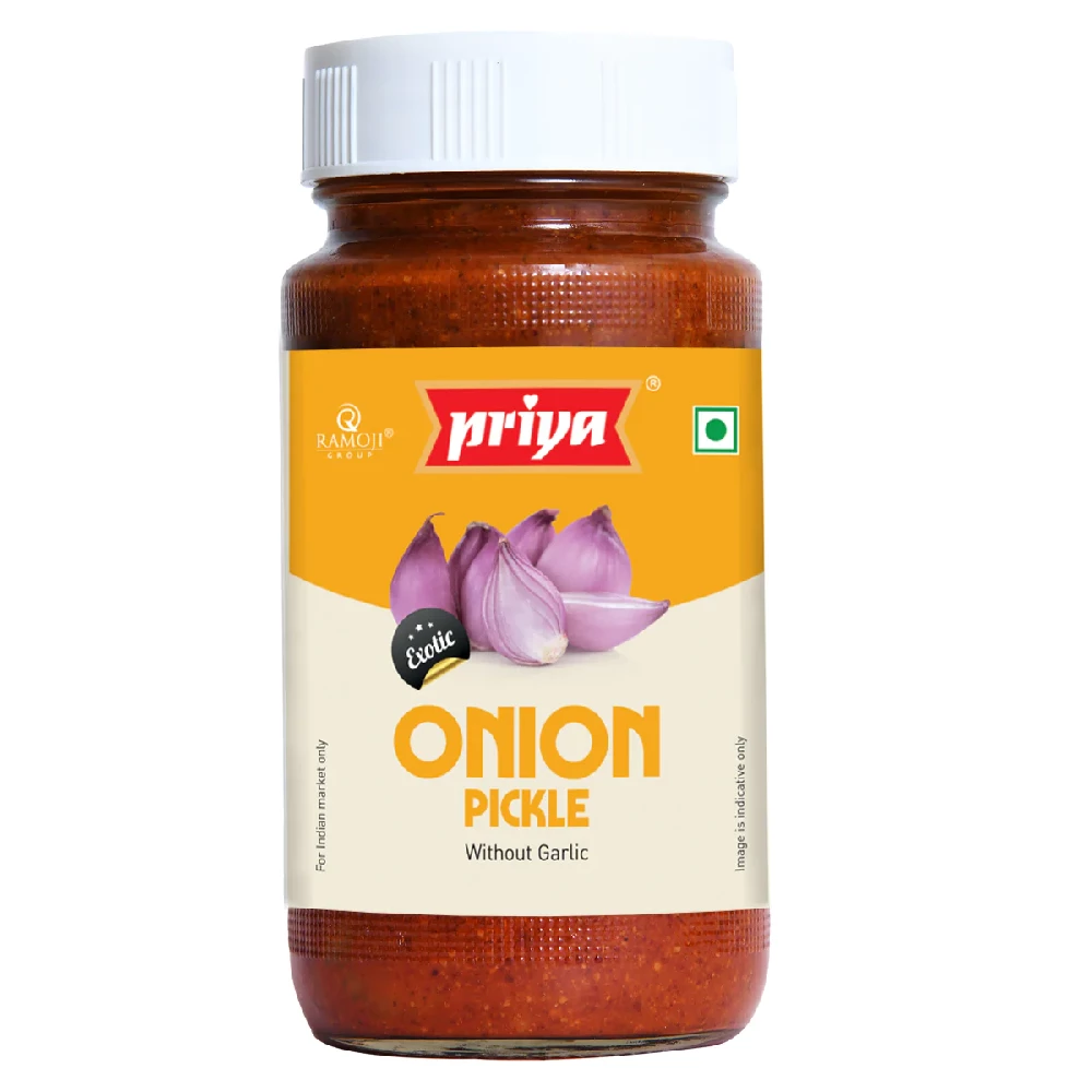 Priya Onion Pickle Without Garlic Priya Onion Pickle Without Garlic-Pack Size-300 g