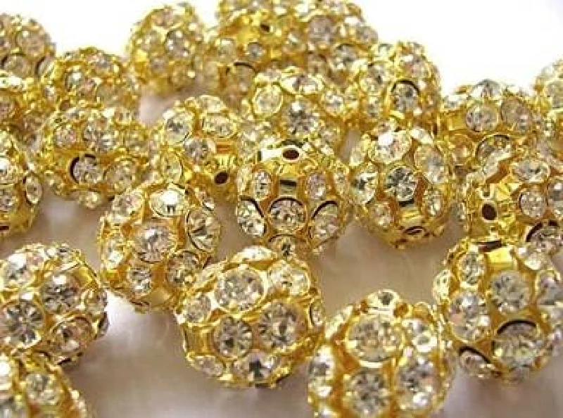 ProKart Golden Metal 10mm Jarkan Moti Balls Pearl Bead Stone Embroidery Craft Material For Craftworks and Decorations ProKart Golden Metal 10mm Jarkan Moti Balls Pearl Bead Stone Embroidery Craft Material For Craftworks and Decorations-Pack Size-100 Pcs