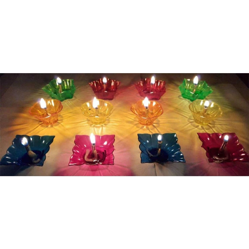 ProKart Latest Designer Transparent 3D Reflection Shadow Diya - Image 4