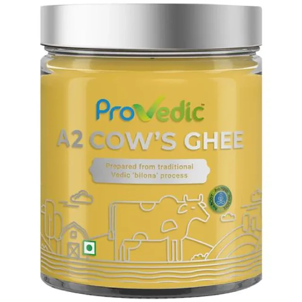ProVedic A2 Gir Cow's Ghee Prepared From Bilona Process, Improves Digestion