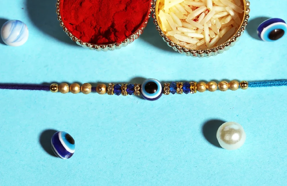 Protective Evil Eye Rakhi - Image 1