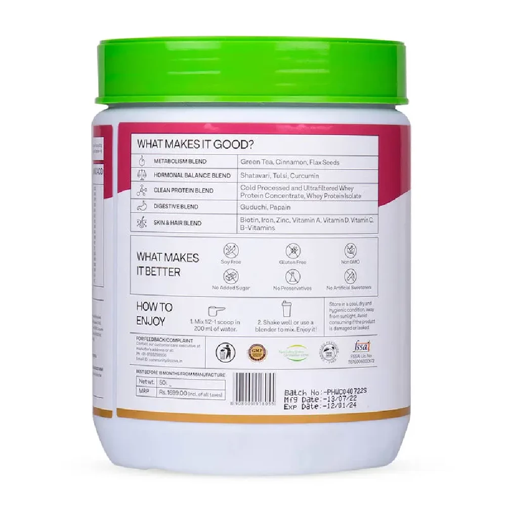Protein & Herbs for Women, 23g Whey Protein - Cafe mocha - Image 7