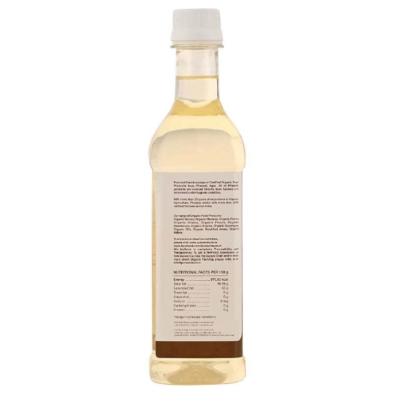 Pure & Sure Organic Coconut Oil Cold Pressed - Image 4
