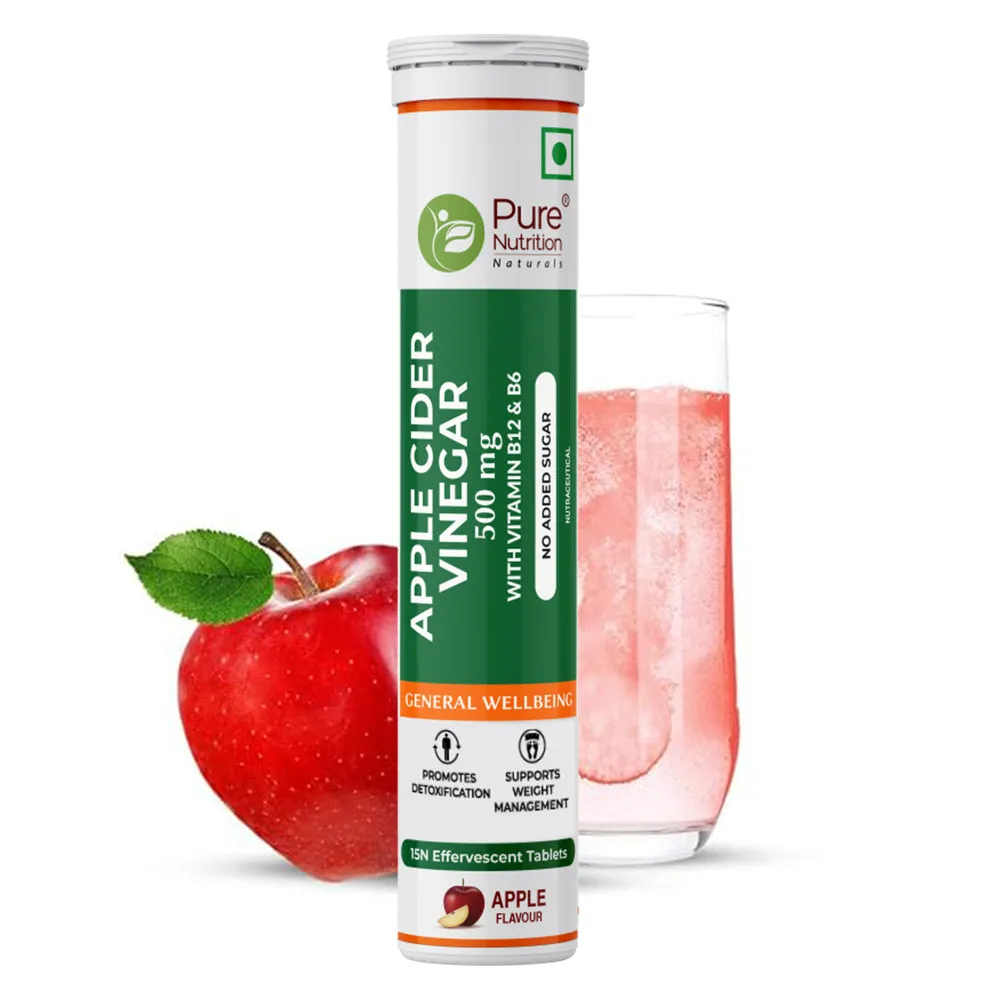 Pure Nutrition Apple Cider Vinegar Effervescent Tablets