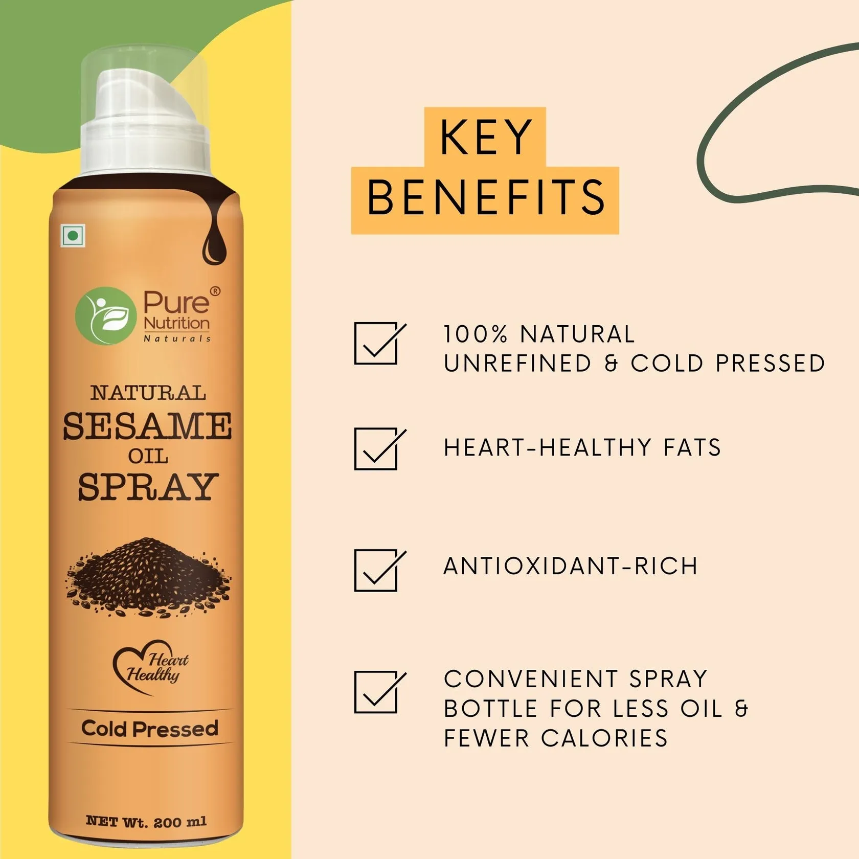 Pure Nutrition Black Sesame Oil Spray - Image 2