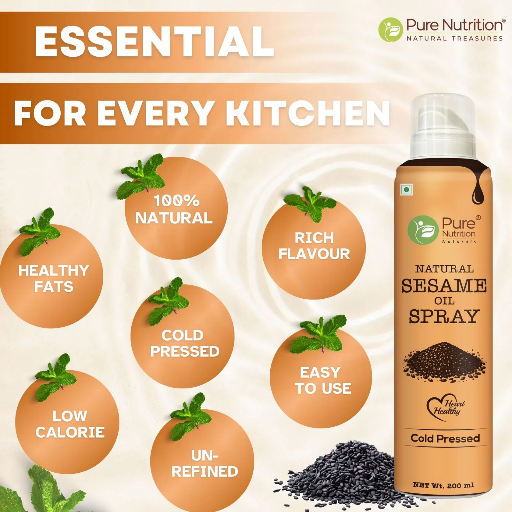 Pure Nutrition Black Sesame Oil Spray - Image 4