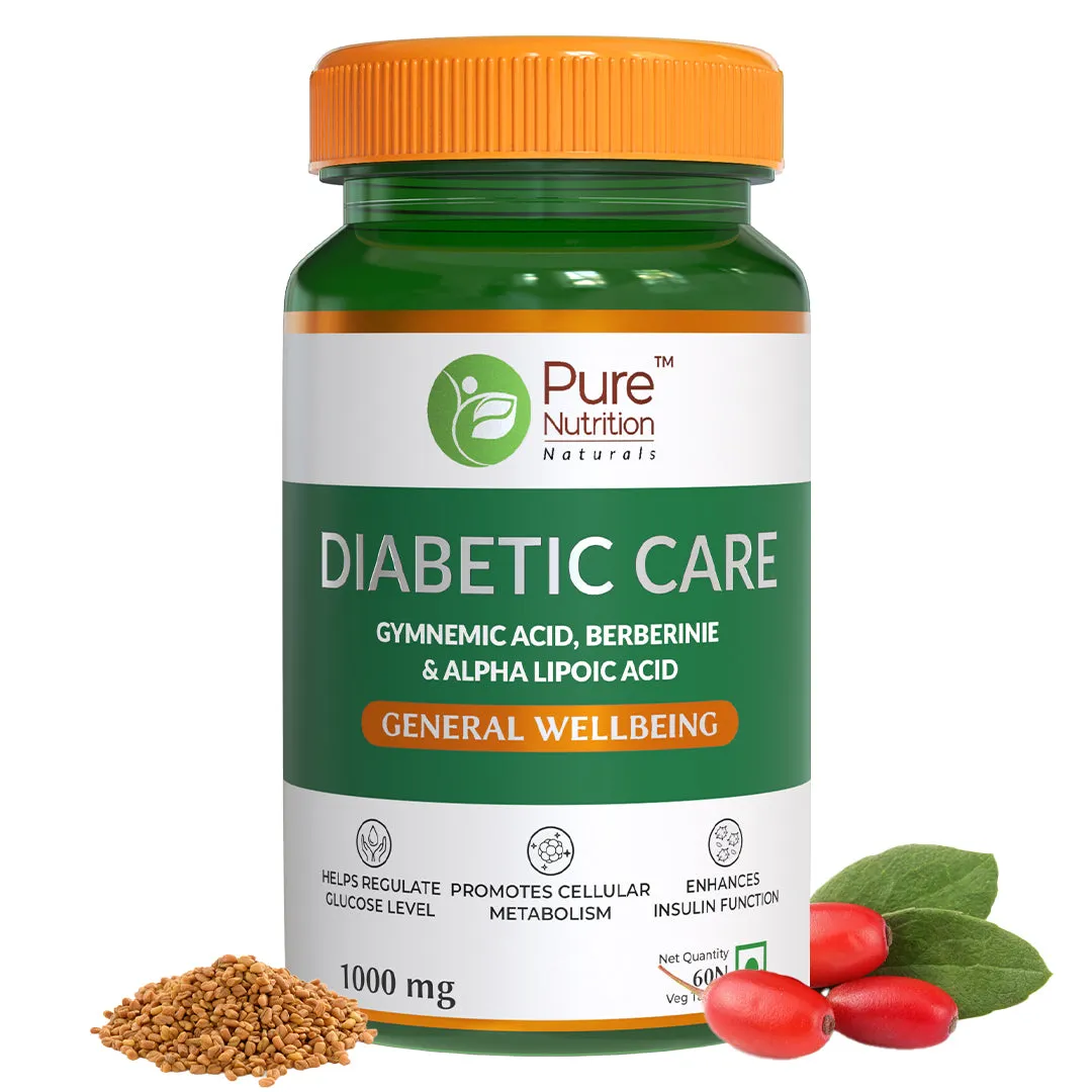 Pure Nutrition Diabetic Care Gymnemic Acid, Berberinie & Alpha Lipoic Acid