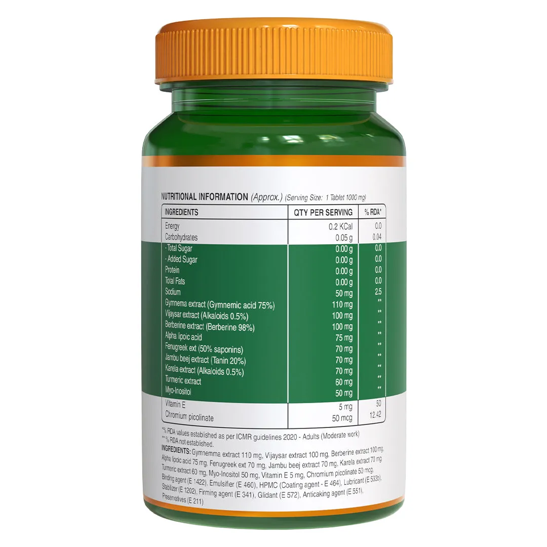Pure Nutrition Diabetic Care Gymnemic Acid, Berberinie & Alpha Lipoic Acid - Image 2