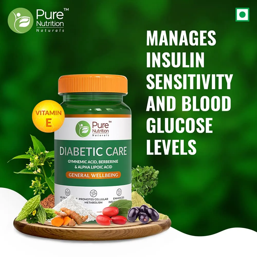 Pure Nutrition Diabetic Care Gymnemic Acid, Berberinie & Alpha Lipoic Acid - Image 4