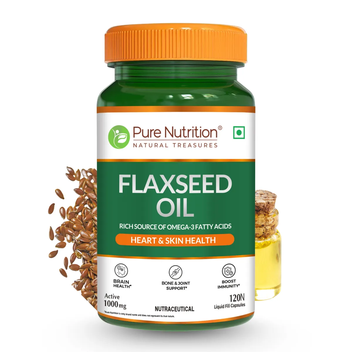 Pure Nutrition Flaxseed Oil Capsules