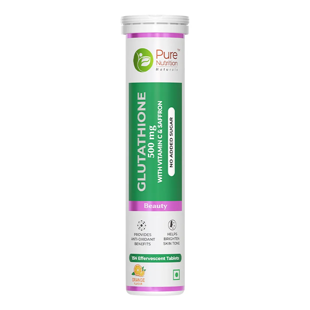 Pure Nutrition Glutathione 500mg With Vitamin C & Saffron - Image 4