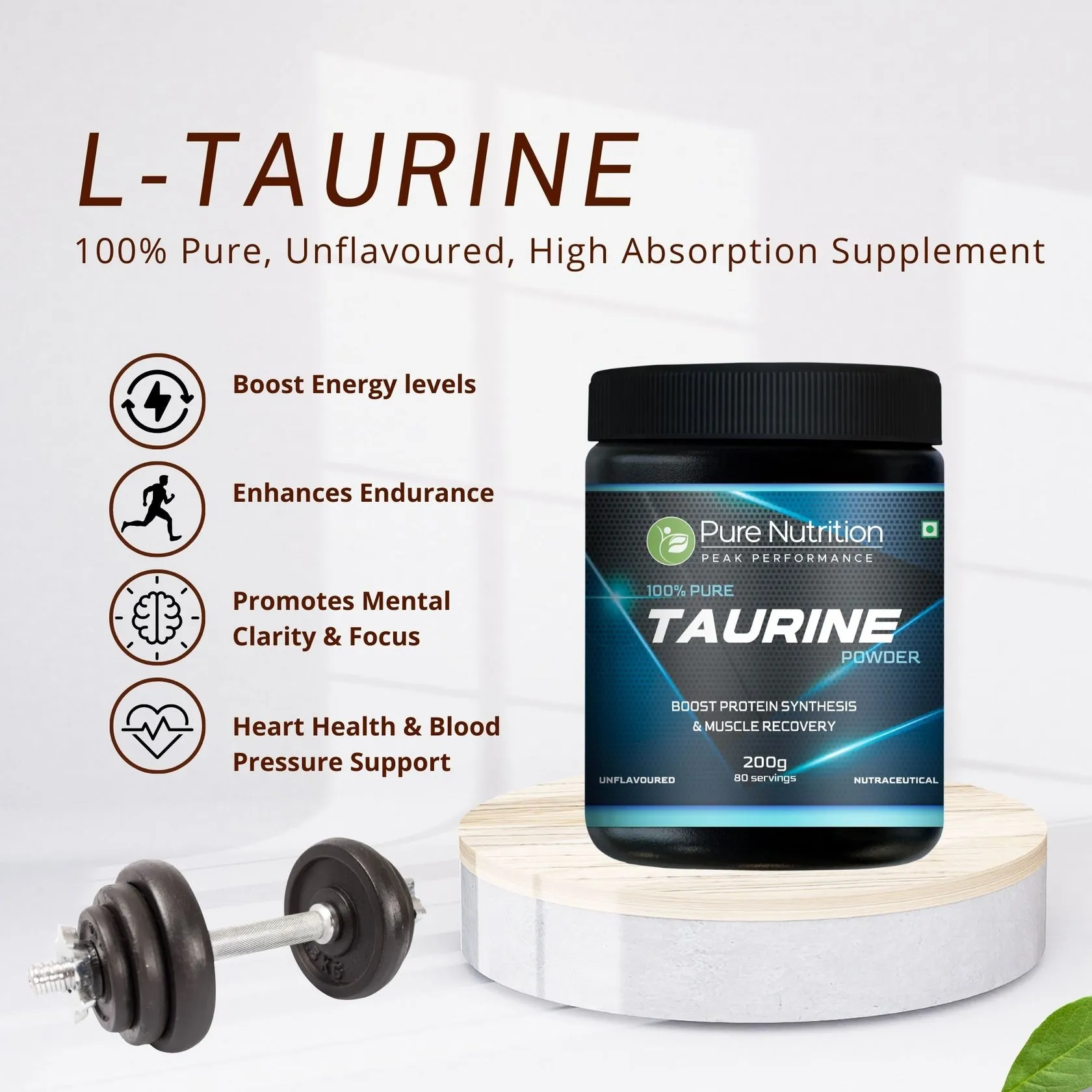 Pure Nutrition L-Taurine Powder - Image 2