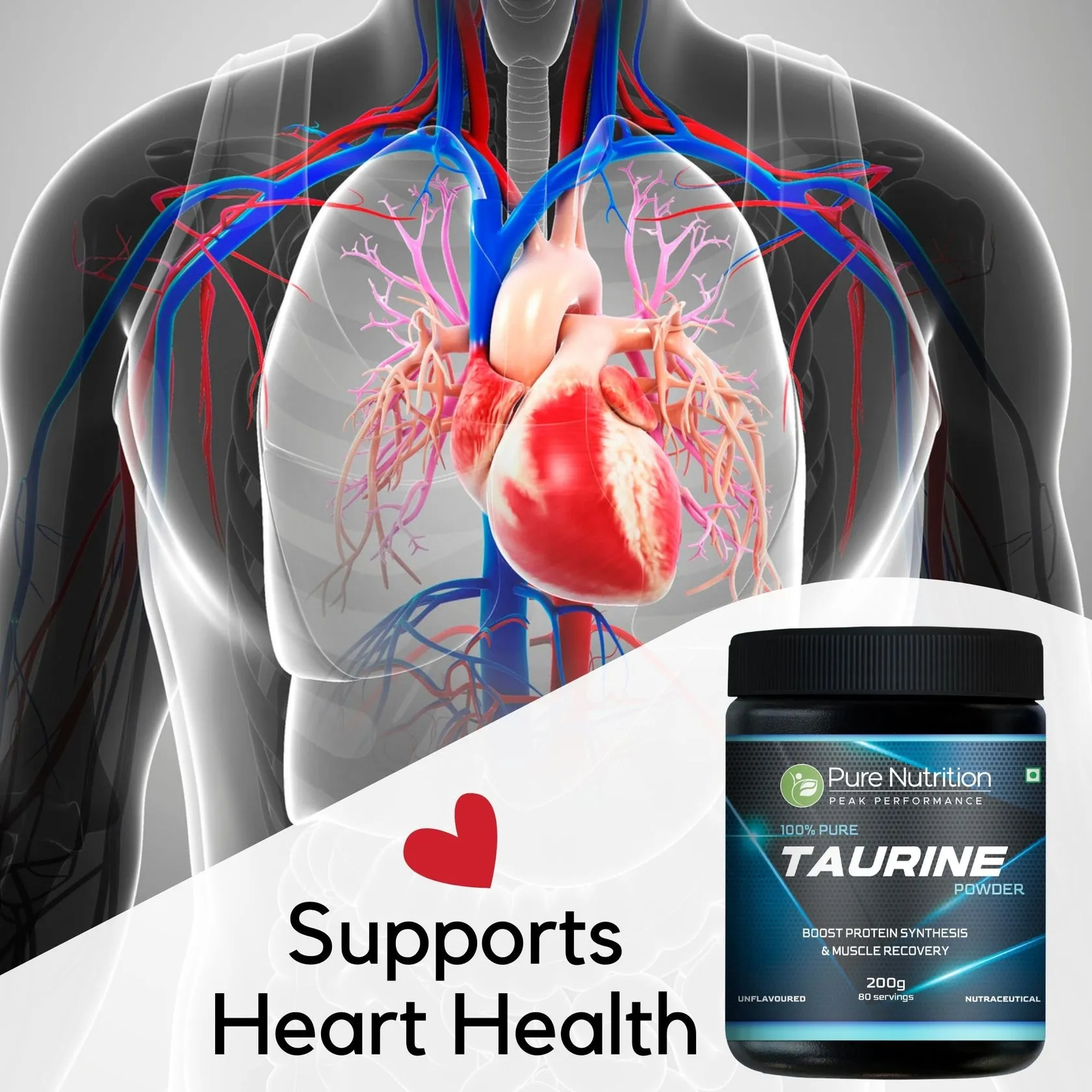 Pure Nutrition L-Taurine Powder - Image 4