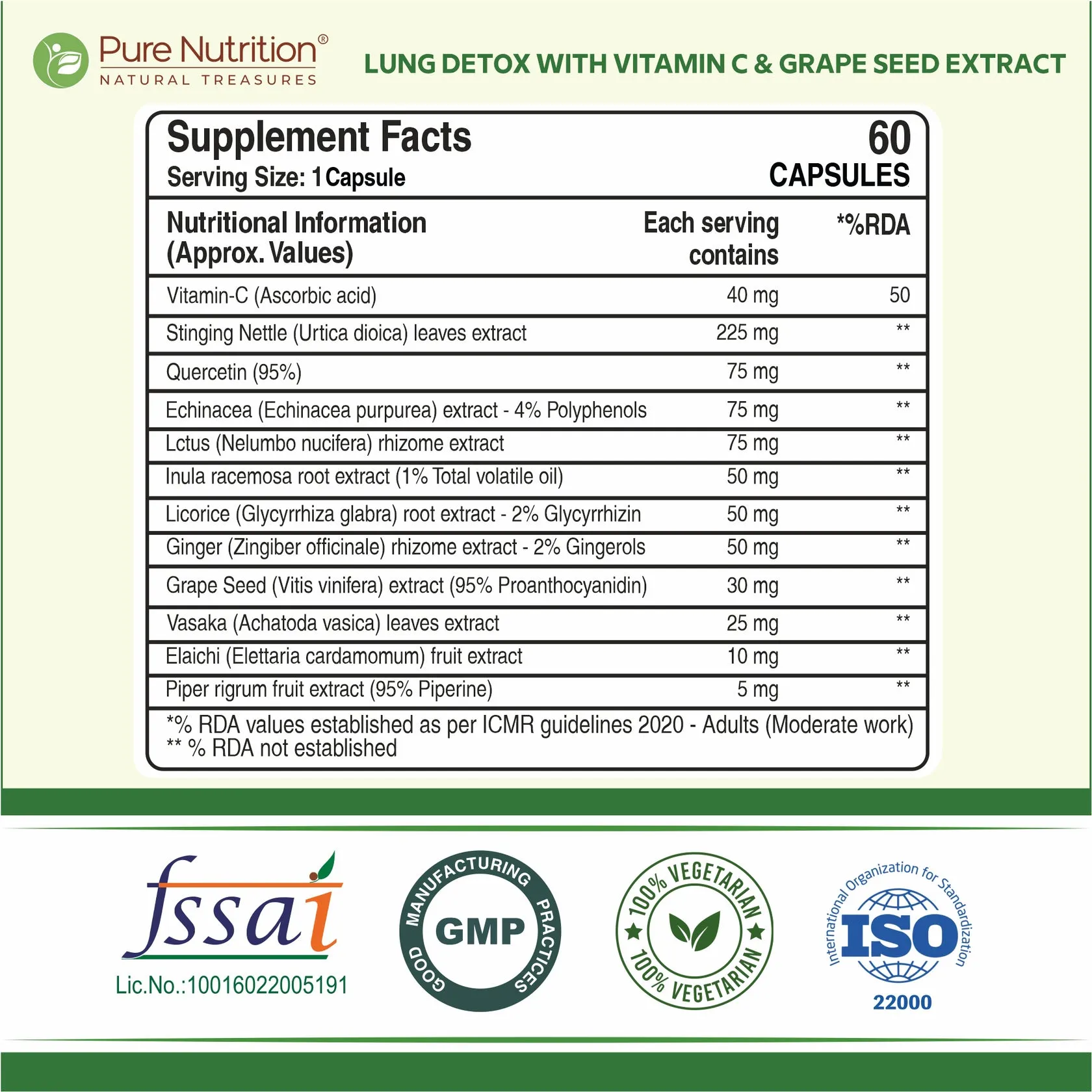 Pure Nutrition Lung Detox With Vitamin C - Image 6