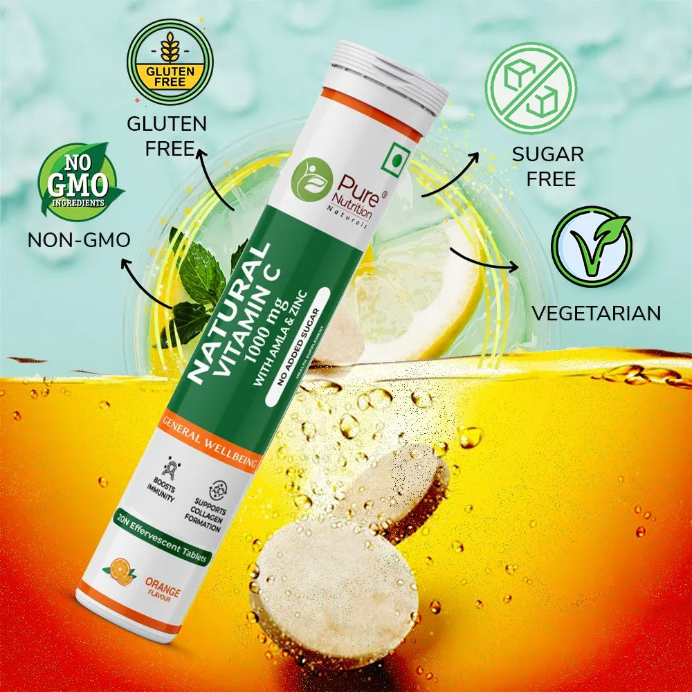 Pure Nutrition Natural Vitamin C With Amla & Zinc - Image 3
