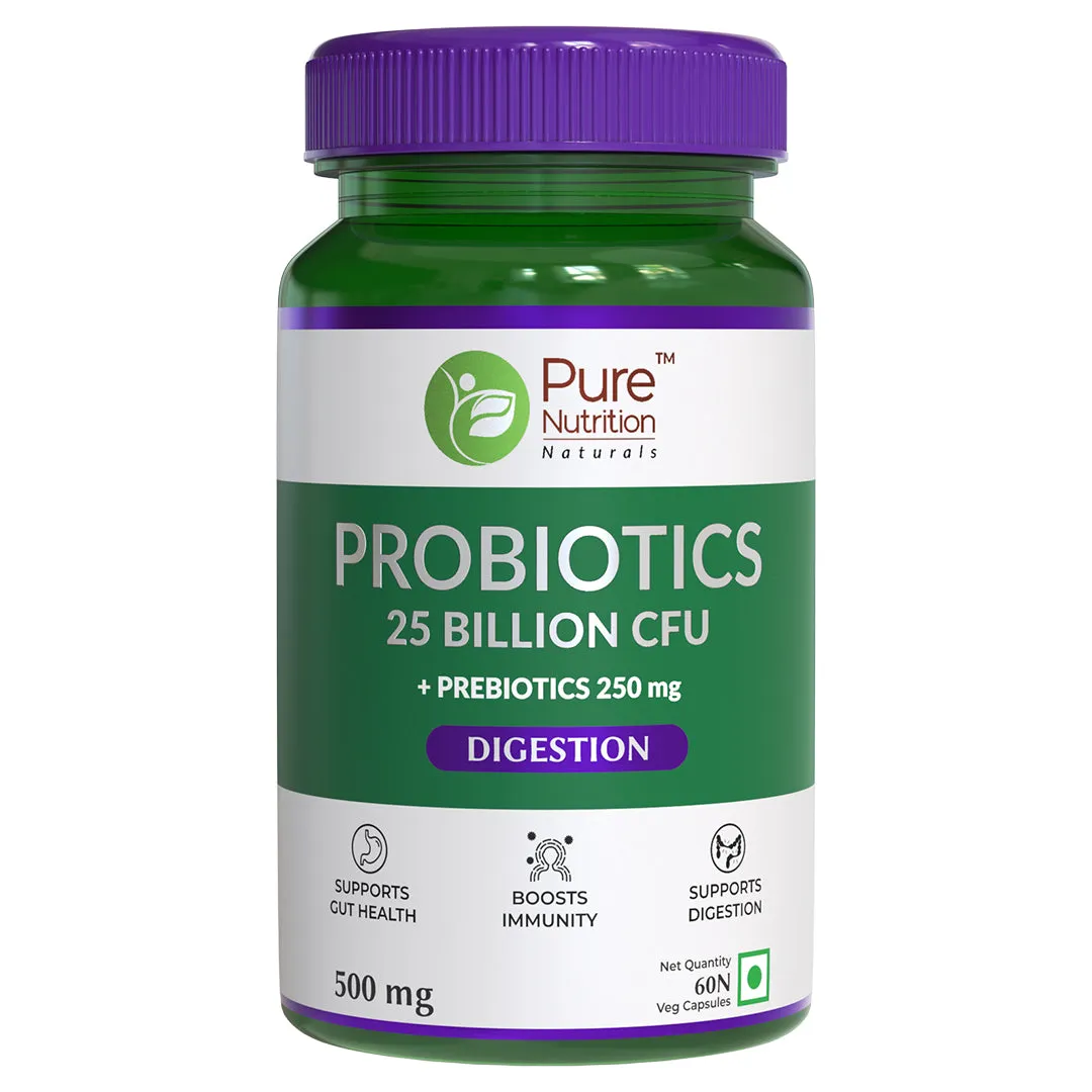 Pure Nutrition Probiotics 25 Billion Cfu + 250mg Prebiotic