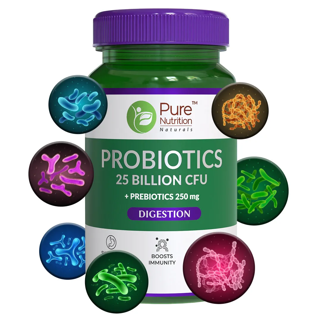 Pure Nutrition Probiotics 25 Billion Cfu + 250mg Prebiotic - Image 3