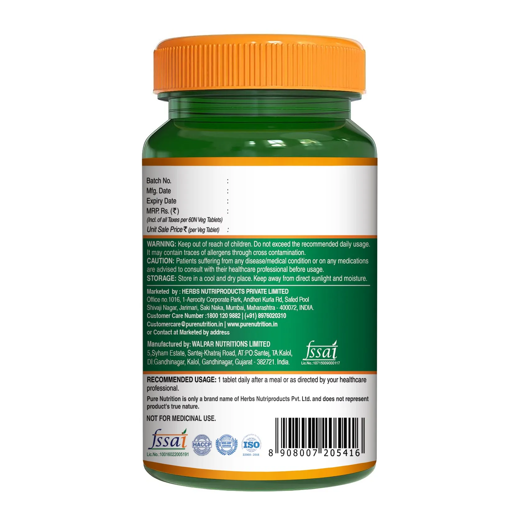 Pure Nutrition Vitamin C Tablets With Orange Peel & Amla Extract For Skin & Immunity - Image 6
