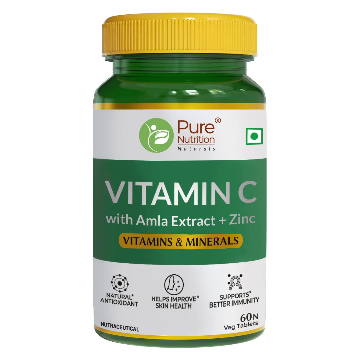 Pure Nutrition Vitamin C With Amla Extract + Zinc Supplement