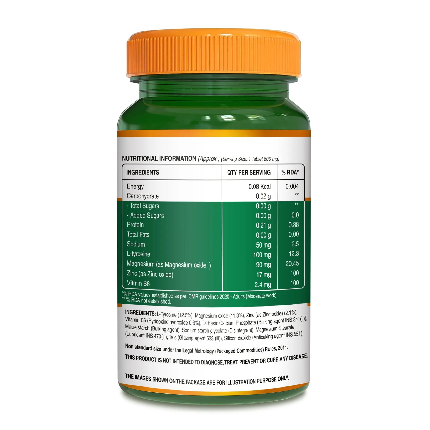 Pure Nutrition Zma Tablets With Zinc, Magnesium & Vitamin B6 - Image 5
