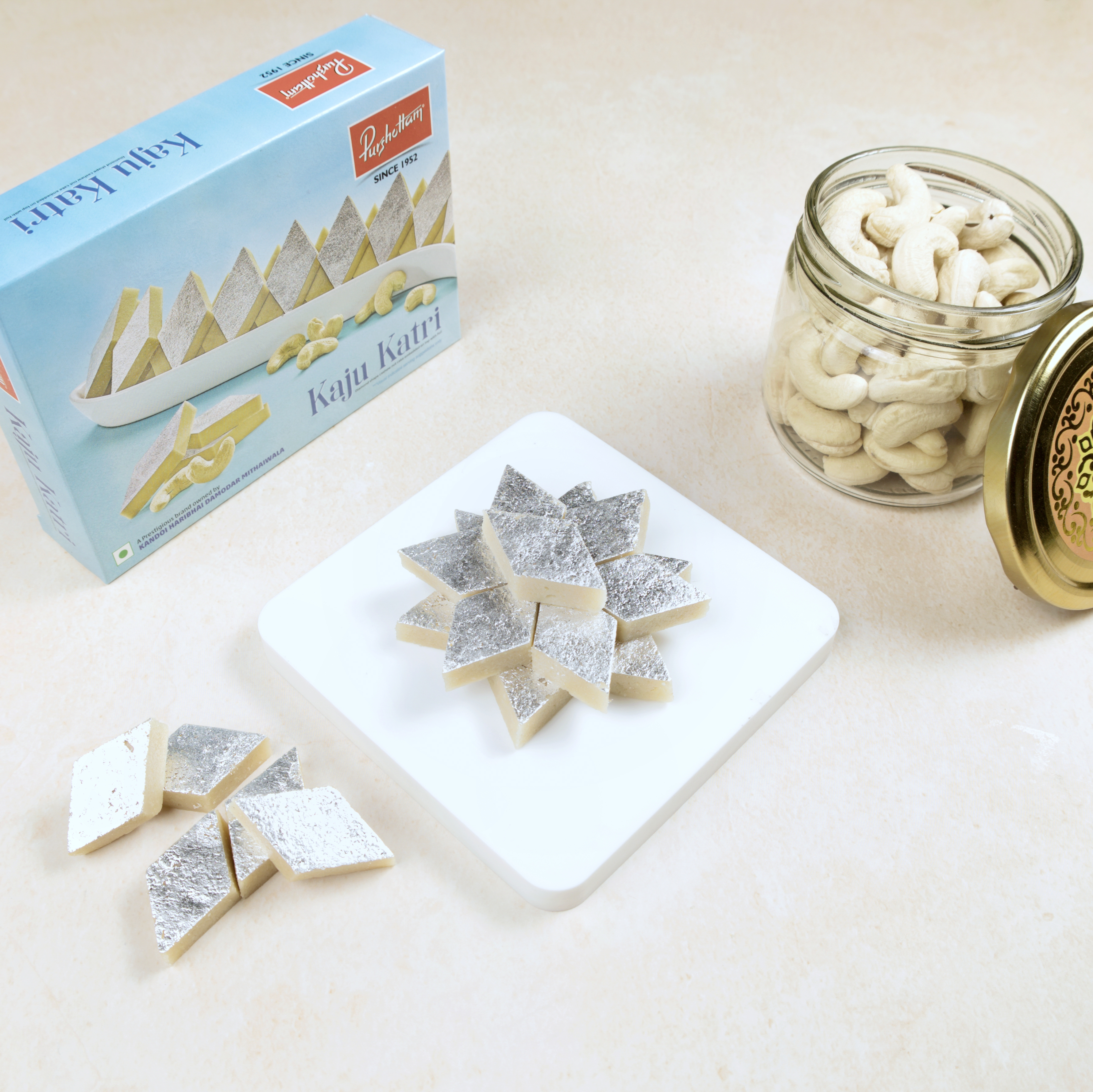 Purshottam Sweets Mini Kaju Katli