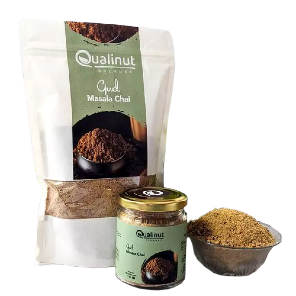 Qualinut Gourmet Gud Masala Chai - Rich in Iron & Minerals Qualinut Gourmet Gud Masala Chai - Rich in Iron & Minerals--500 g