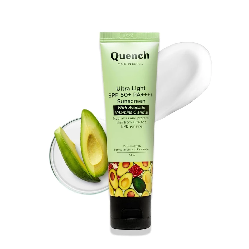Quench vitamin E Ultra light SPF 50+ PA++++ Sunscreen Quench vitamin E Ultra light SPF 50+ PA++++ Sunscreen-Pack Size-50 ml