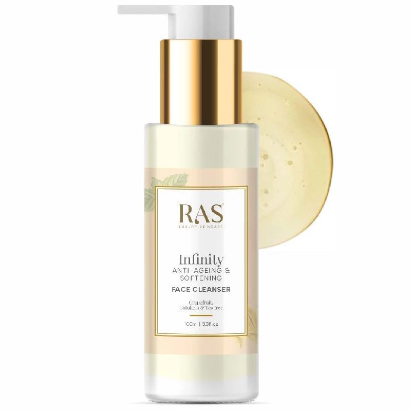 RAS Luxury Oils Infinity Anti Ageing Cream Face Cleanser RAS Luxury Oils Infinity Anti Ageing Cream Face Cleanser-Pack Size-100 ml
