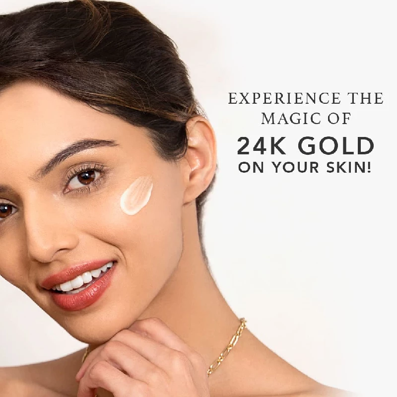 RAS Luxury Oils Radiance 24K Gold Brightening 8 in 1 Face Gel Serum - Image 2
