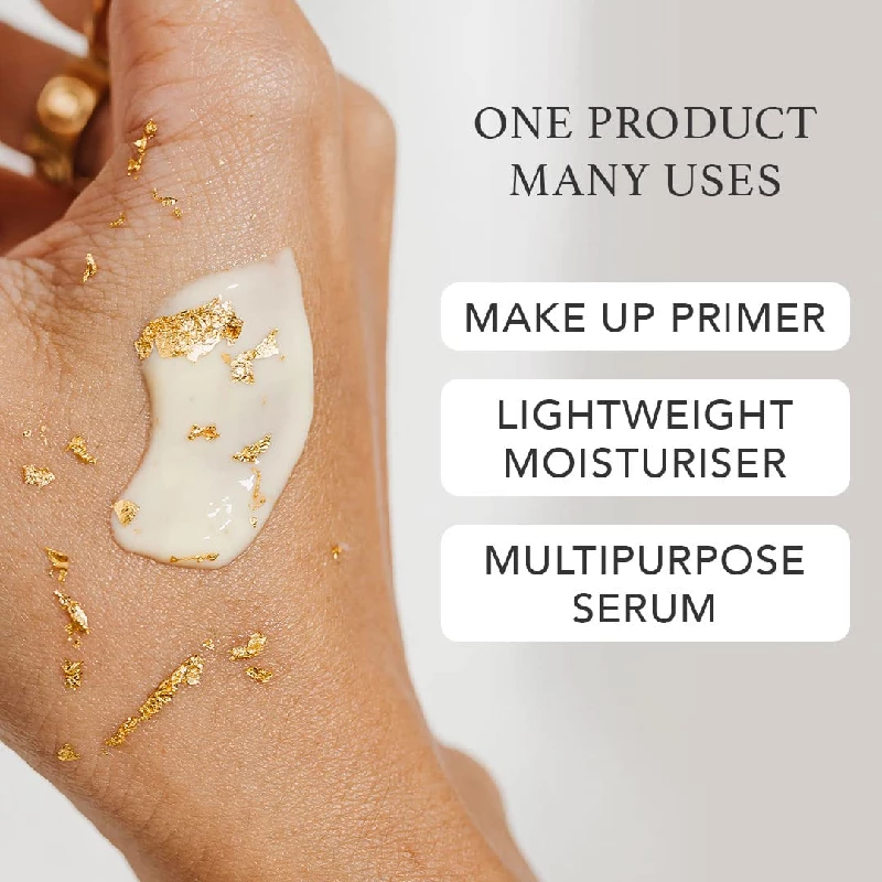 RAS Luxury Oils Radiance 24K Gold Brightening 8 in 1 Face Gel Serum - Image 6