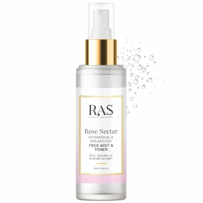 RAS Luxury Oils Rose Nectar Face & Body Spritz Toner RAS Luxury Oils Rose Nectar Face & Body Spritz Toner-Pack Size-50 ml