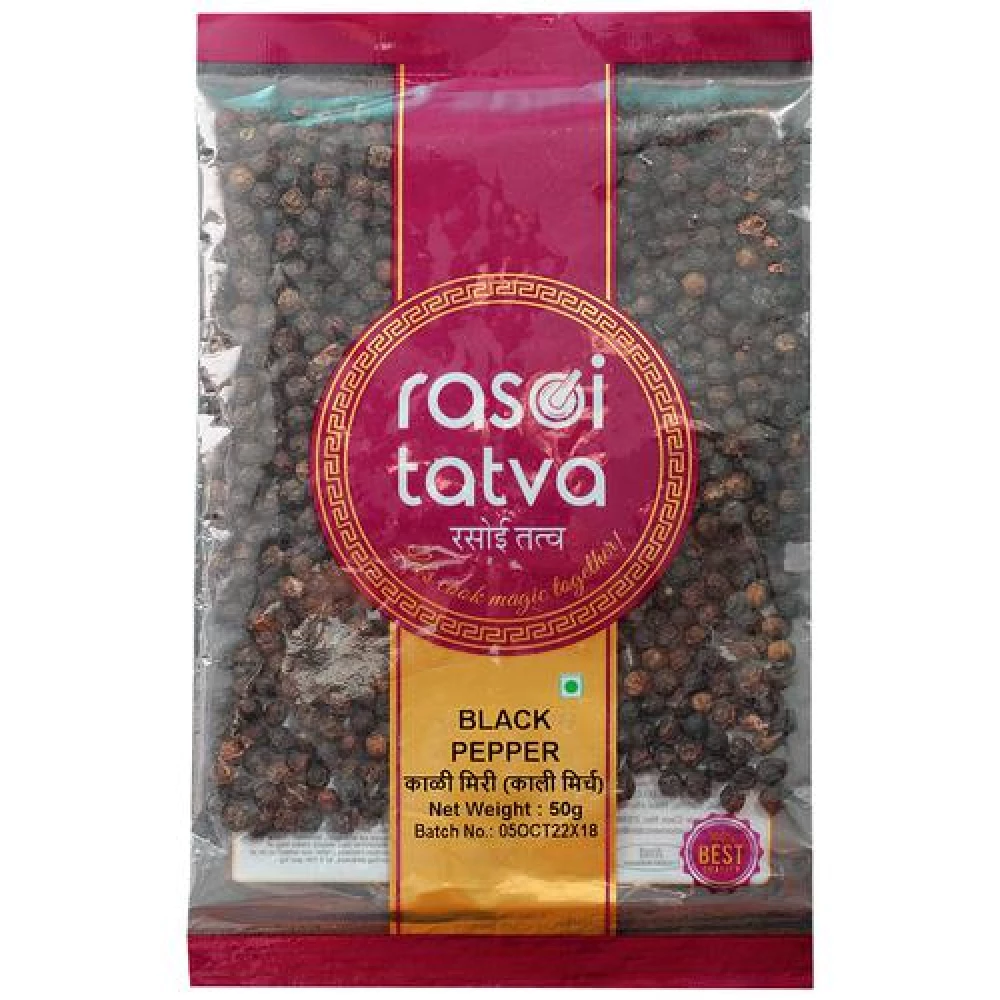 RASOI TATVA Black Pepper - 100% Natural RASOI TATVA Black Pepper - 100% Natural--50 g