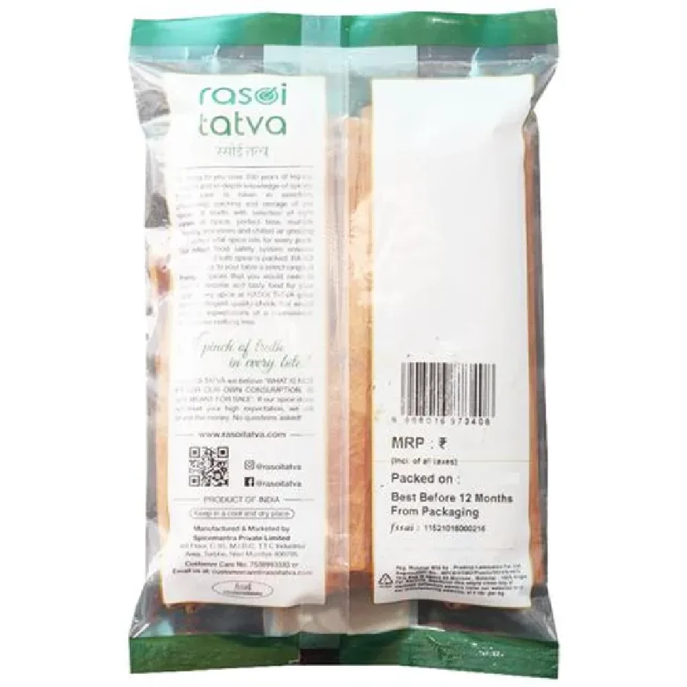 RASOI TATVA Cassia Cinnamon/Dalchini - 100% Natural - Image 2