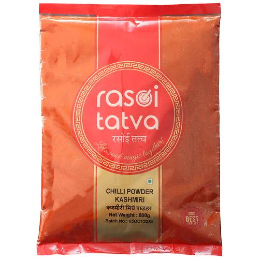 RASOI TATVA Chilli Powder Kashmiri - 100% Natural RASOI TATVA Chilli Powder Kashmiri - 100% Natural--500 g
