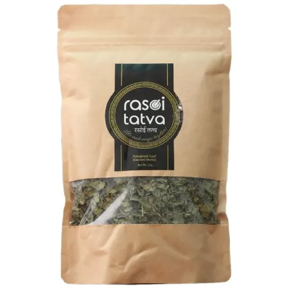 RASOI TATVA Fenugreek Leaf/Kasoori Methi - 100% Natural RASOI TATVA Fenugreek Leaf/Kasoori Methi - 100% Natural--25 g
